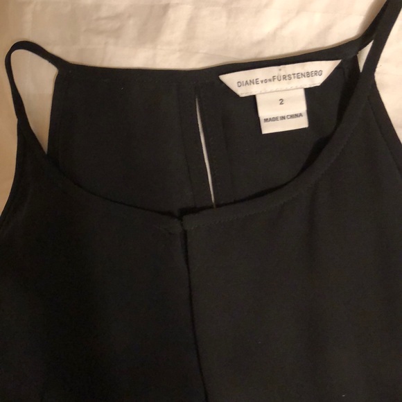 Diane von Furstenberg black scalloped dress - Picture 2 of 6